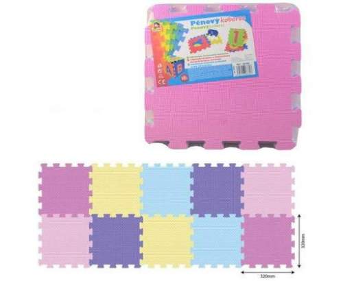 Baby puzzle soft pěnové barevné set 10ks