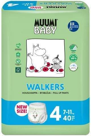 MUUMI Baby Walkers Maxi size 4 (7-11 kg) 40 ks