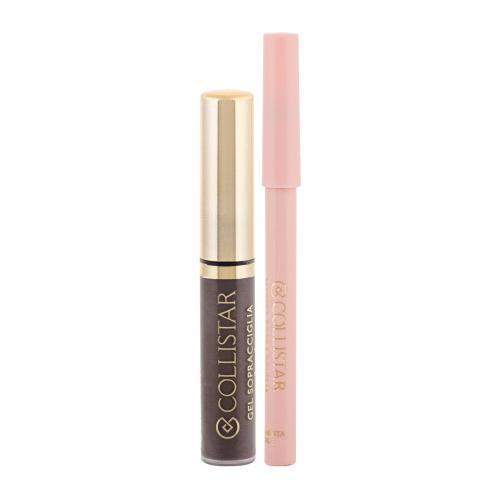 Collistar Eyebrow Gel 3in1 odstín 2 Castano Asia sada řasenka na obočí Eyebrow Gel 3in1 3 ml + tužka na obočí Brightening Eyebrow Pencil 1,2 g
