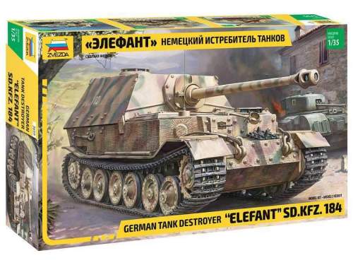 Zvezda Model Kit military Elefant Sd.Kfz.184 1:35