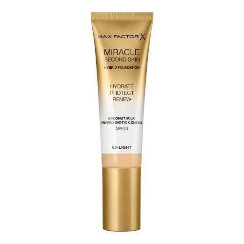 Max Factor Miracle Second Skin SPF20 hydratační make-up 30 ml odstín 03 Light