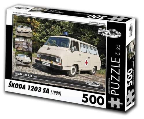 Retro auta ŠKODA 1203 SA 500 dílků