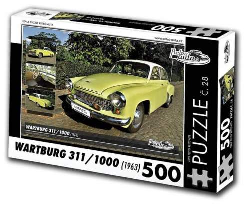 Retro auta WARTBURG 311/1000 500 dílků