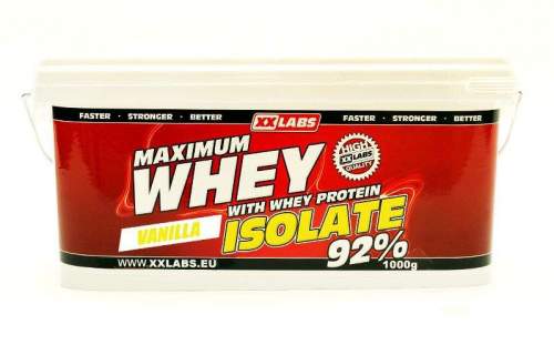 Xxlabs Maximum Whey Protein Isolate 92 1000 g, vanilka