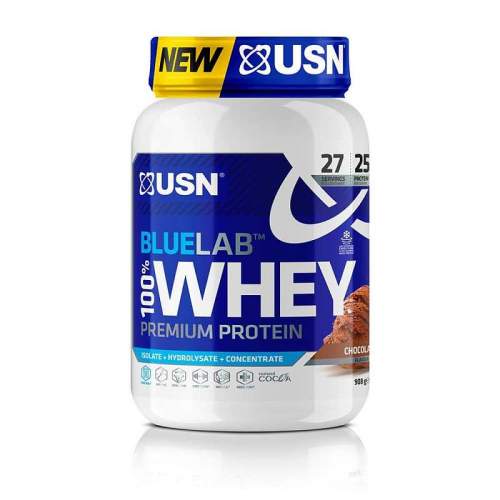 USN BlueLab 100% Whey Protein Premium 908 g, čokoláda