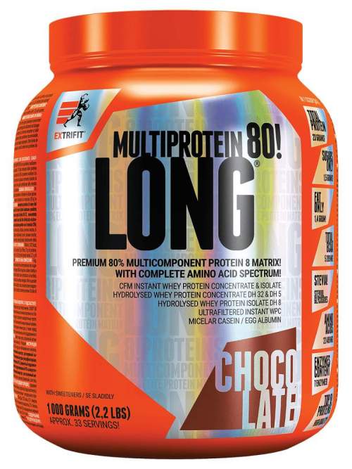 Extrifit Long 80 Multiprotein 1000 g vanilka