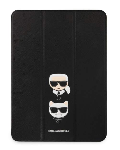 Karl Lagerfeld and Choupette Head Saffiano pouzdro iPad Pro 12.9"