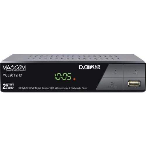 Mascom MC820 T2 HD Twin tuner H.265 HEVC (V004b12i)