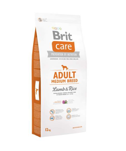 BRIT Care Adult Medium Breed Lamb & Rice 12 + 2kg