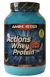 Aminostar Whey Protein Actions 85%, Vanilla, 1000g