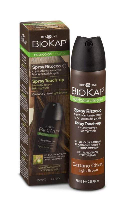 Biokap Nutricolor Delicato Spray Touch Up - Hnědá světlá - 75 ml