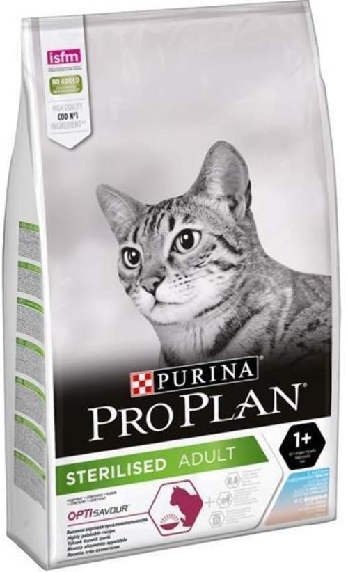 Pro Plan cat sterilised treska a pstruh 10 kg