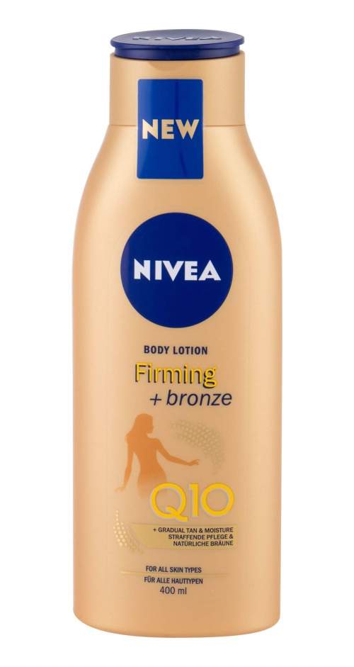 Nivea Q10 Firming + Bronze zpevňující tónovací tělové mléko 400 ml pro ženy