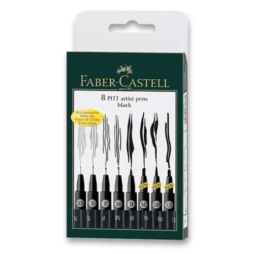 Faber Castell Popisovač Pitt Artist Pen 8 ks