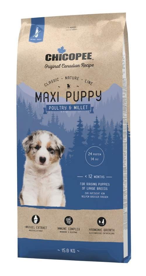 Chicopee Dog Maxi Puppy Poultry & Millet 15kg