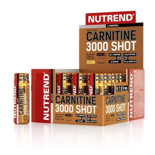 Nutrend CARNITINE 3000 SHOT, 20x60 ml, jahoda