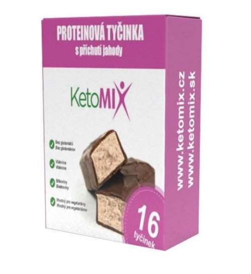 KetoMIX Proteinové tyčinky 16 x 40 g Vanilka