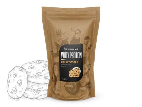 Protein&Co. WHEY PROTEIN 80 1000 g, Biscuit cookie