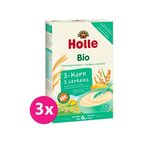 HOLLE 3x Bio Kaše ze 3 druhů zrna, 250 g