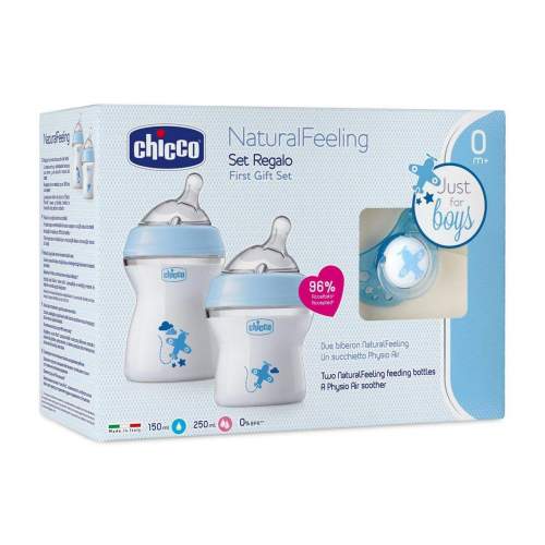 CHICCO Natural Feeling + Air dudlík, chlapec
