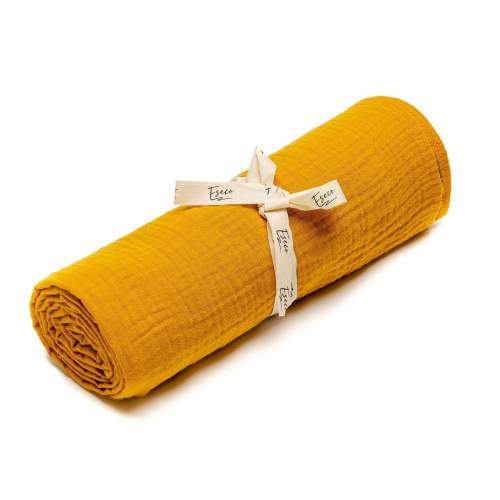 ESECO mušelínová osuška Mustard 120 × 120 cm