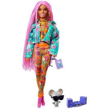 MATTEL Barbie Extra Stylová dlouhovláska s myškou