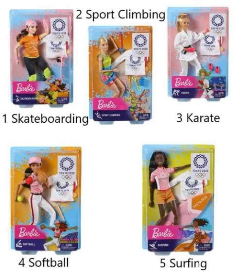 Mattel Barbie Skateboarding Tokyo 2020