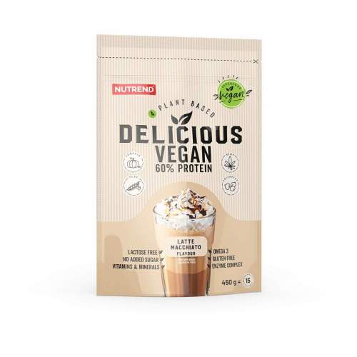 Nutrend Delicious Vegan 60% Protein 450 g latte macchiato