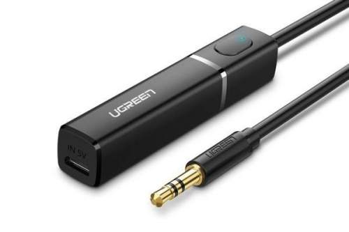 Ugreen CM107 Transmitter Bluetooth audio adaptér 3.5 mm jack, černý