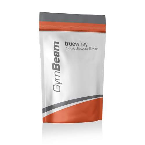 GymBeam Protein True Whey 2500 g - jahoda/bílá čokoláda