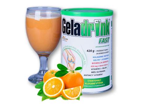 GELADRINK FAST nápoj - 420 g Pomeranč