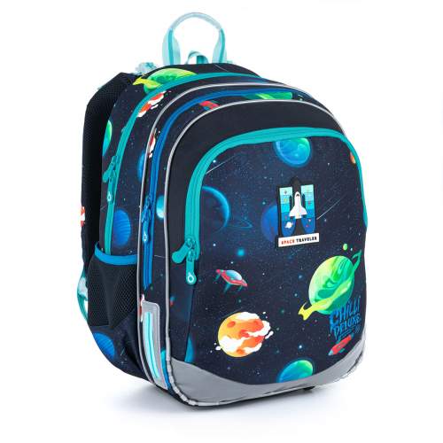 TOPGAL Školní batoh s raketou a vesmírem ELLY 21015
