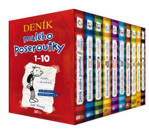 COOBOO Deník malého poseroutky BOX 1-10 - Jeff Kinney