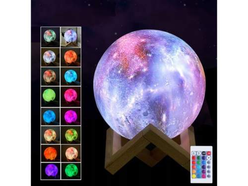 Lampička barevný Měsíc 15cm, 16 barev