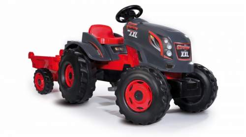 Smoby traktor Stronger XXL 710200 šedo-červený