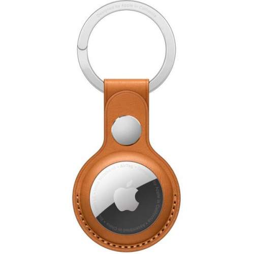 Apple AirTag kožená klíčenka zlatohnědá (MMFA3ZM/A)