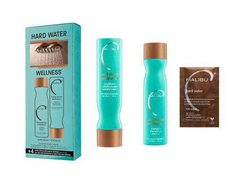 Malibu Hard Water Wellness Collection šampon 266 ml + kondicionér 266 ml + wellness sáčky 4 ks