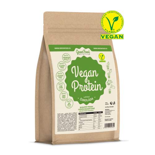 GreenFood Nutrition Vegan protein Čokoláda 750g