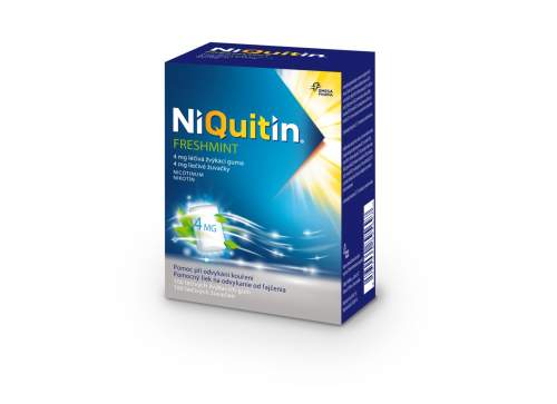 NIQUITIN FRESHMINT 4MG léčivé žvýkačky 100