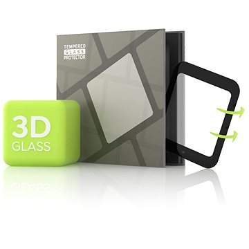 Tempered Glass Protector pro Xiaomi Mi Watch Lite - 3D GLASS, černé (TGR-XMWL-BL)