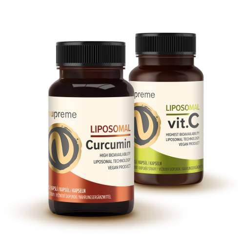 Nupreme Liposomal Vitamín C + Liposomal Curcumin 2x30 kapslí