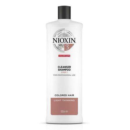 Nioxin Čisticí šampon pro jemné barvené mírně řídnoucí vlasy System 3 (Shampoo Cleanser System 3) 1000 ml