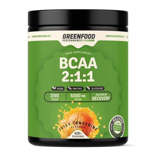 GreenFood Nutrition Performance BCAA 2:1:1 420g Juicy Tangerine