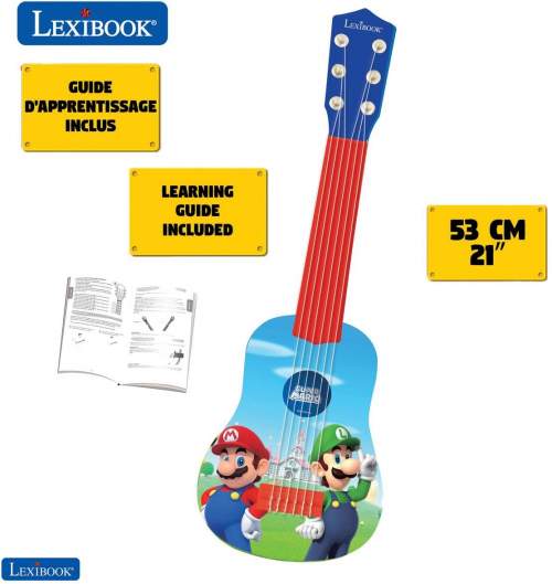 Hudební hračka Lexibook Super Mario Moje první kytara - 21"