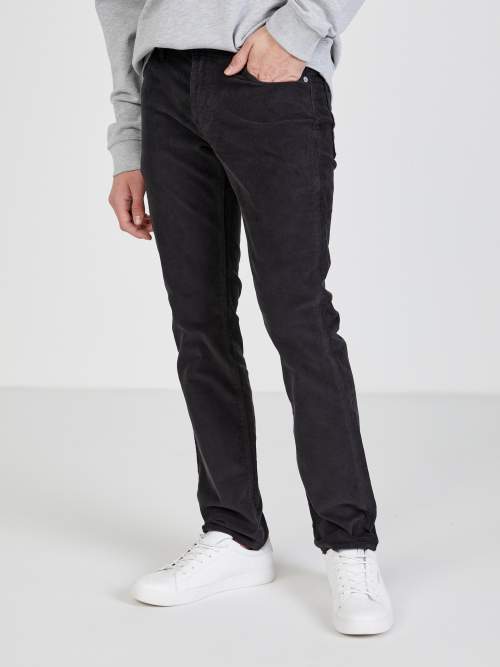 Levi's® Černé pánské slim fit manšestrové kalhoty