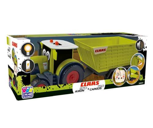 Traktor s přívěsem CLAAS KIDS AXION 870 + CARGOS 750