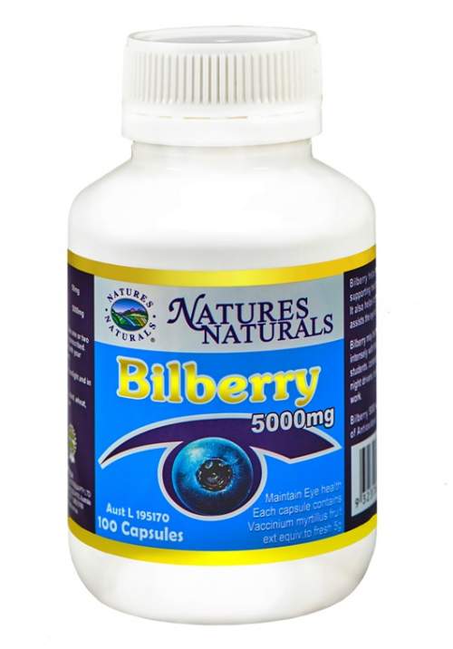 Australian Remedy Bilberry 5000 mg 100 kapslí