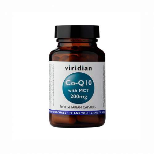 Viridian Co-enzym Q10 with MCT 200mg 30 kapslí (Koenzym Q10)