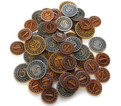 TLAMA Games Sada univerzálních kovových mincí