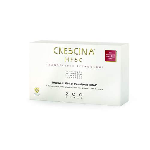 Crescina Péče na podporu růstu vlasů a proti vypadávání vlasů pro ženy Transdermic stupeň 200 20 x 3,5 ml